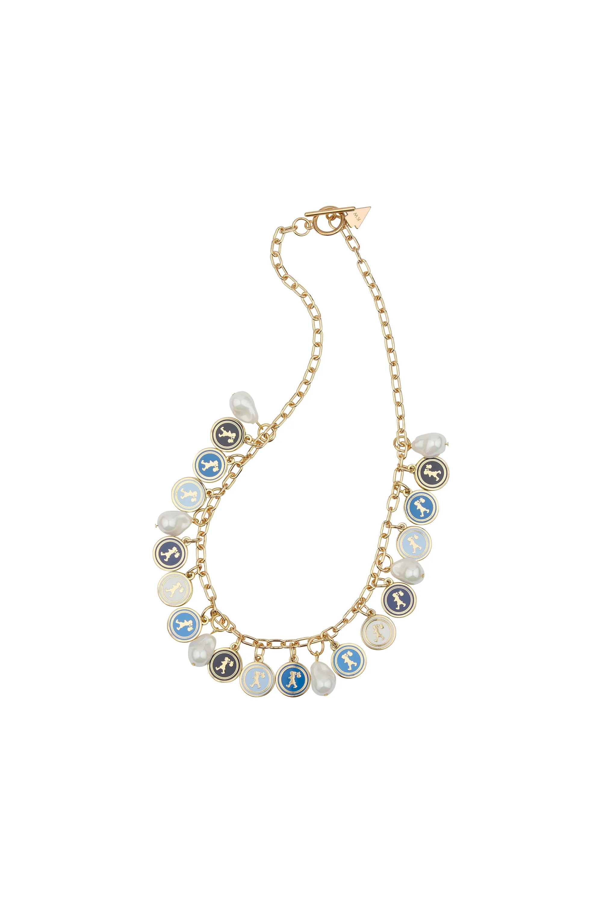 Runaway Coins Necklace Gold/Blue Multi sold by Karen Walker product image thumbnail 3