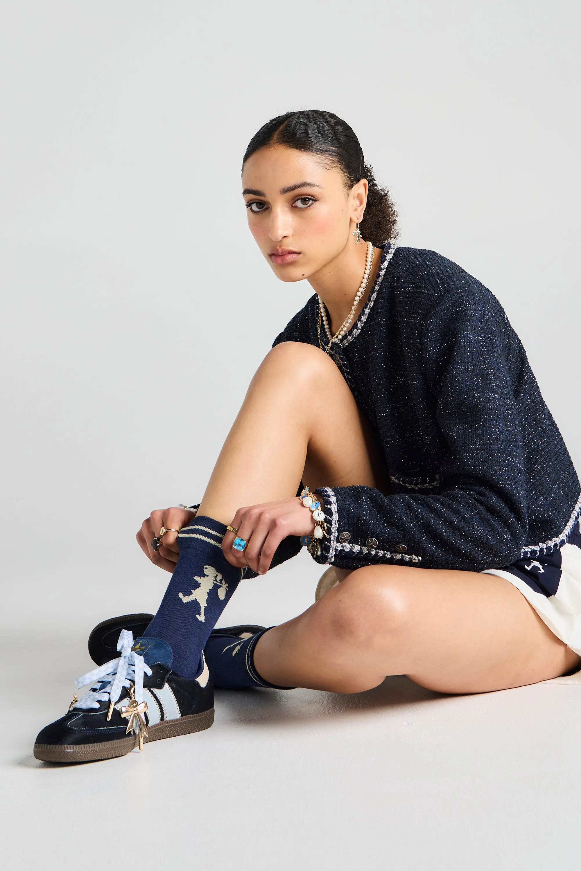 Runaway Coins Bracelet Gold/Blue Multi sold by Karen Walker product image thumbnail 3