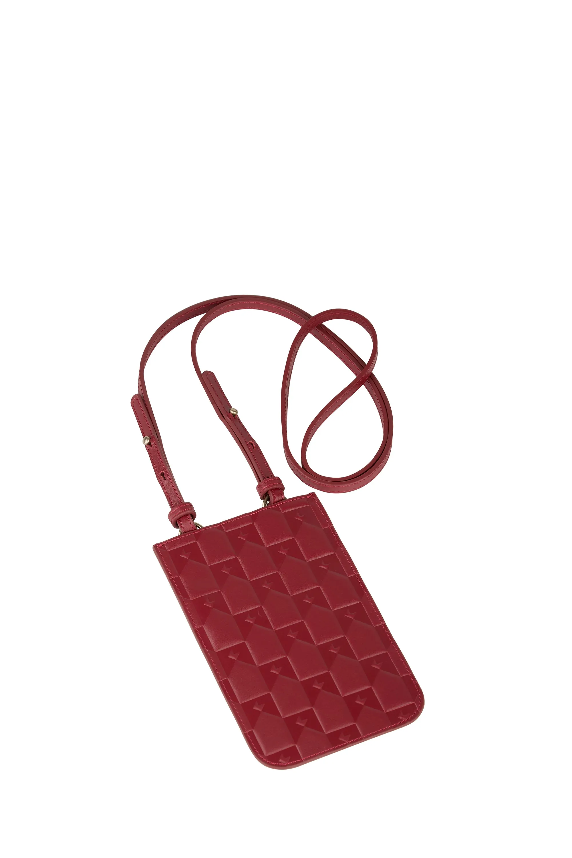 Monogram Phone Pouch Merlot sold by Karen Walker product image thumbnail 3