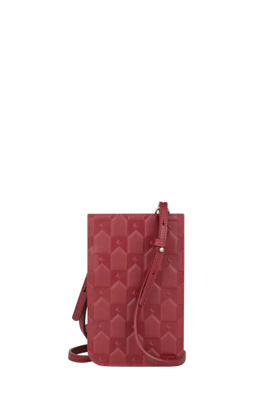 Monogram Phone Pouch Merlot sold by Karen Walker