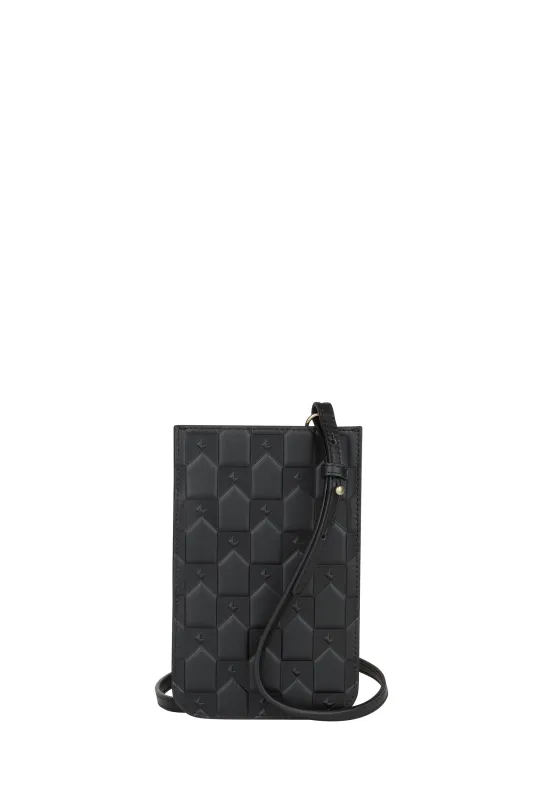 Monogram Phone Pouch Black sold by Karen Walker