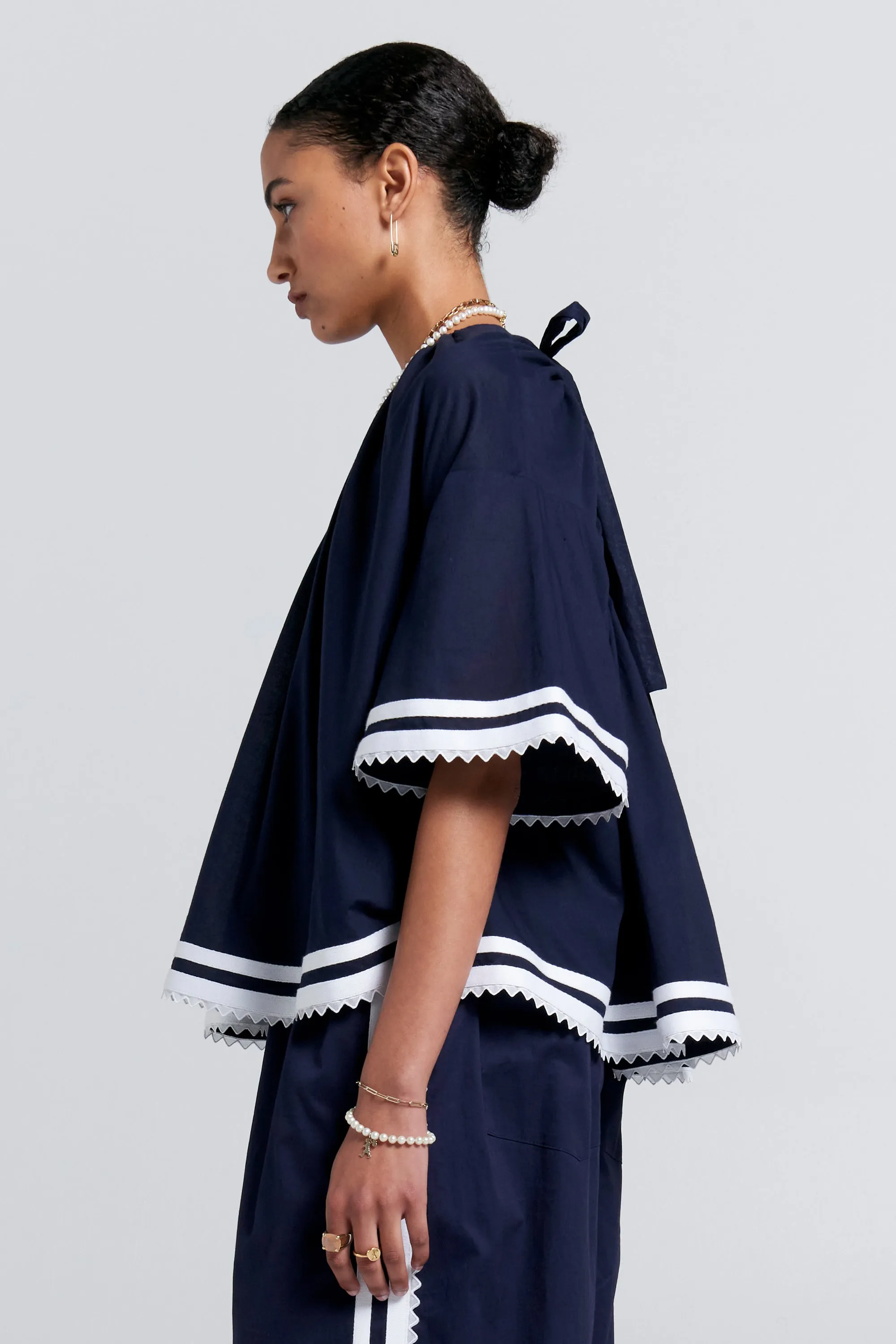 Field Blouse Navy sold by Karen Walker product image thumbnail 2