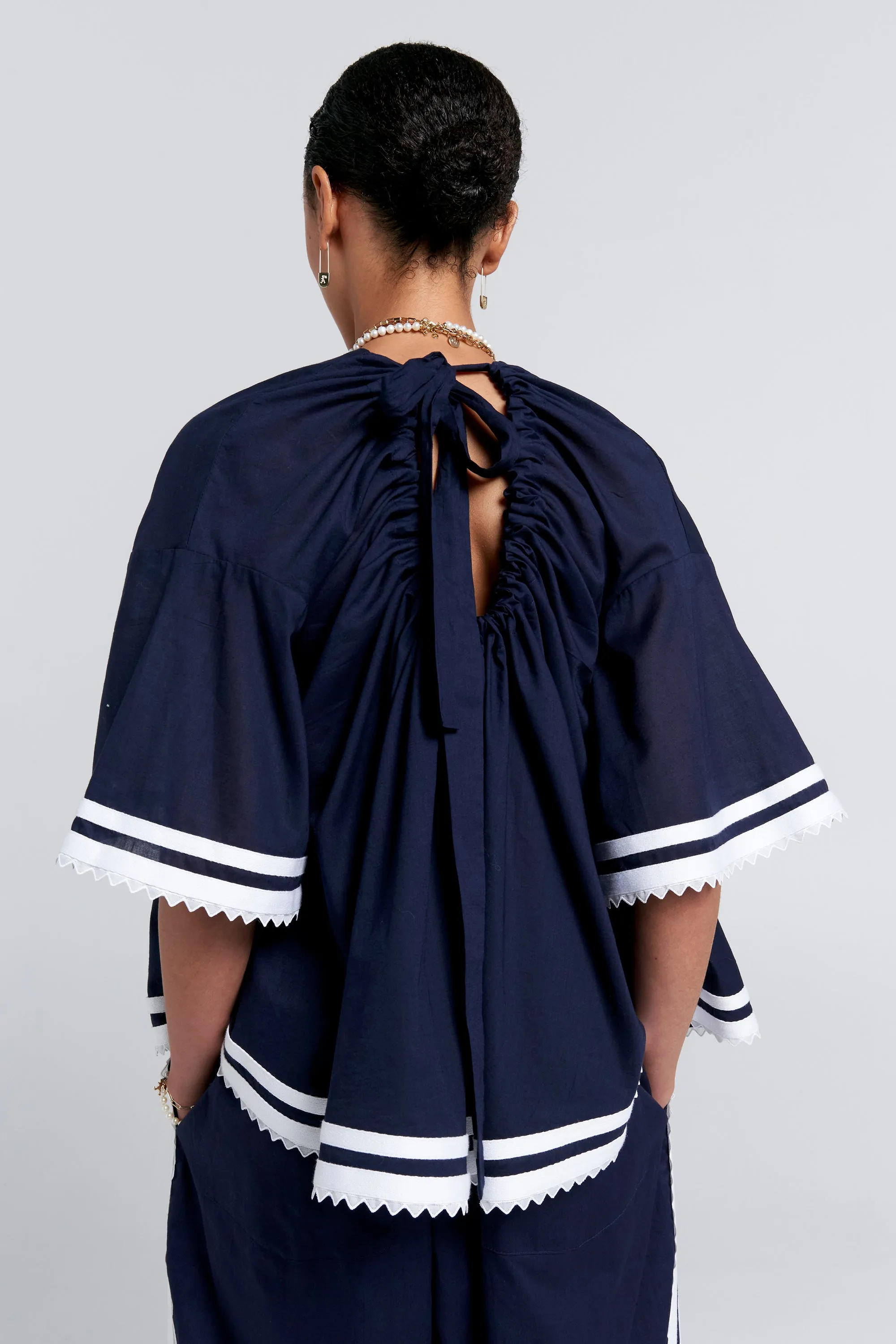 Field Blouse Navy sold by Karen Walker product image thumbnail 3