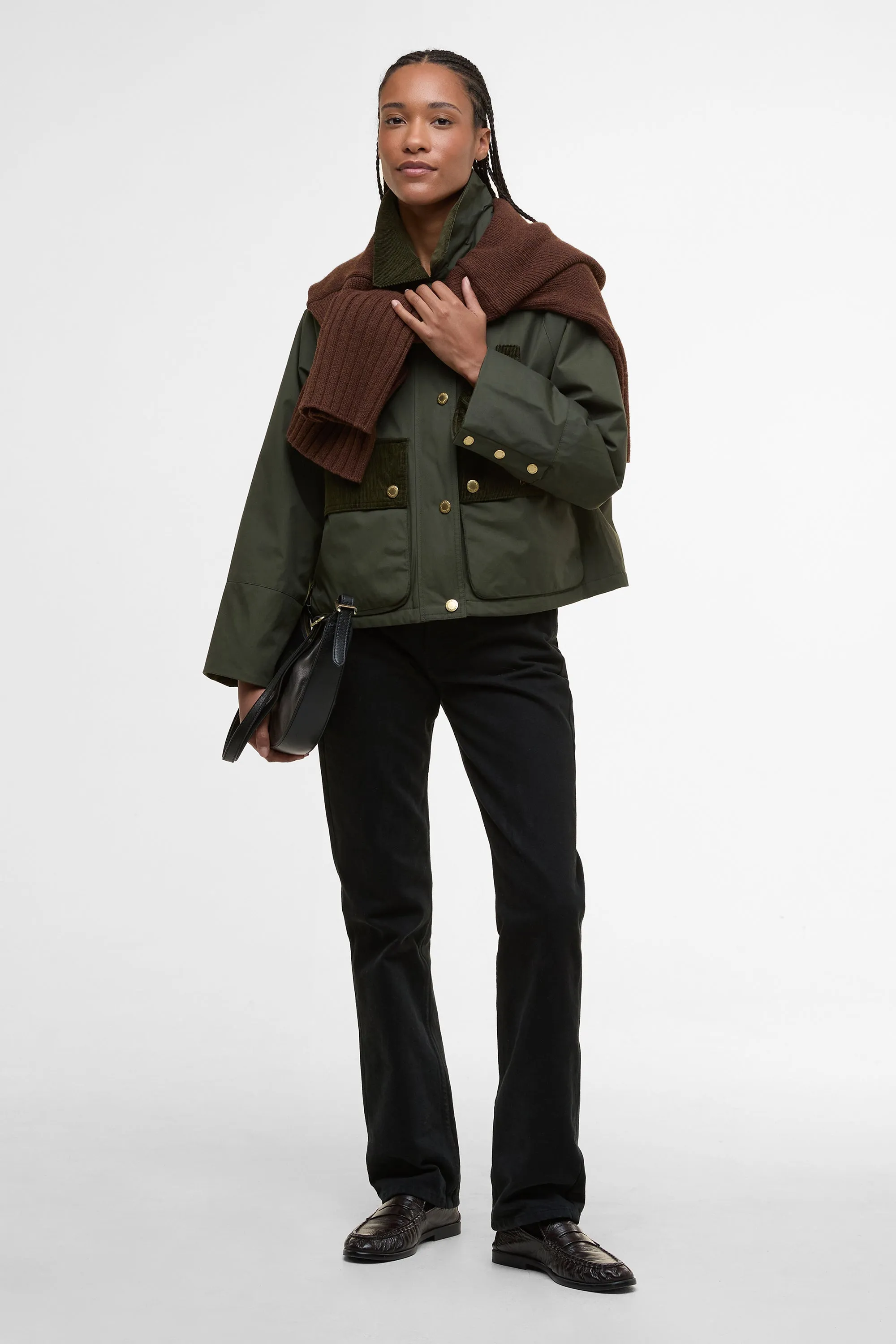 Phoebe Casual Jacket Olive/Brown sold by Karen Walker product image thumbnail 2