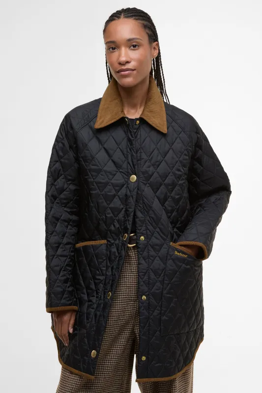 OS Liddesdale Quilted Jacket Black/Classic sold by Karen Walker