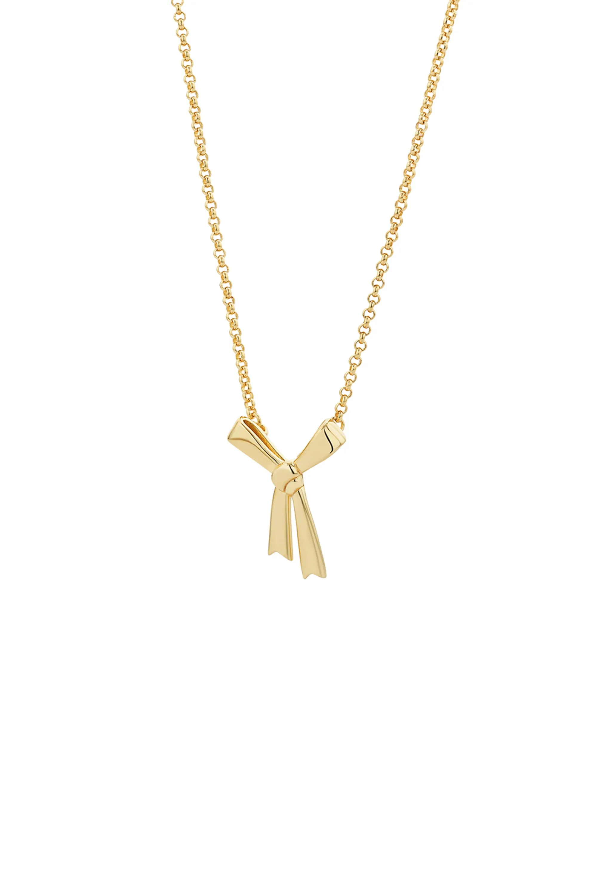 Small Bow Necklace Gold-Plated sold by Karen Walker