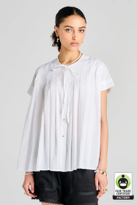 Furrow Sleeveless Shirt White sold by Karen Walker