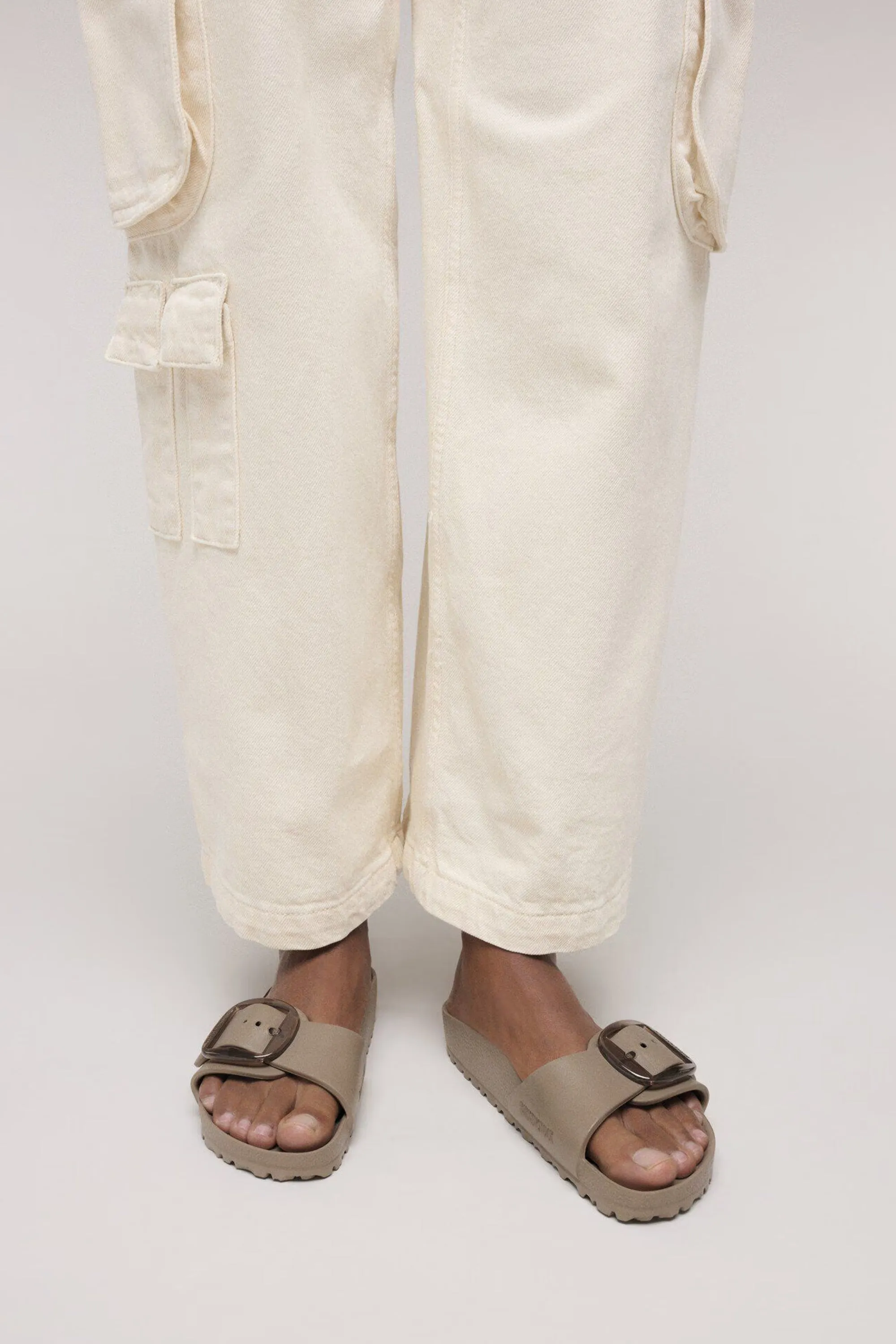 Madrid Big Buckle EVA Narrow Fit Grey Taupe sold by Karen Walker product image thumbnail 2