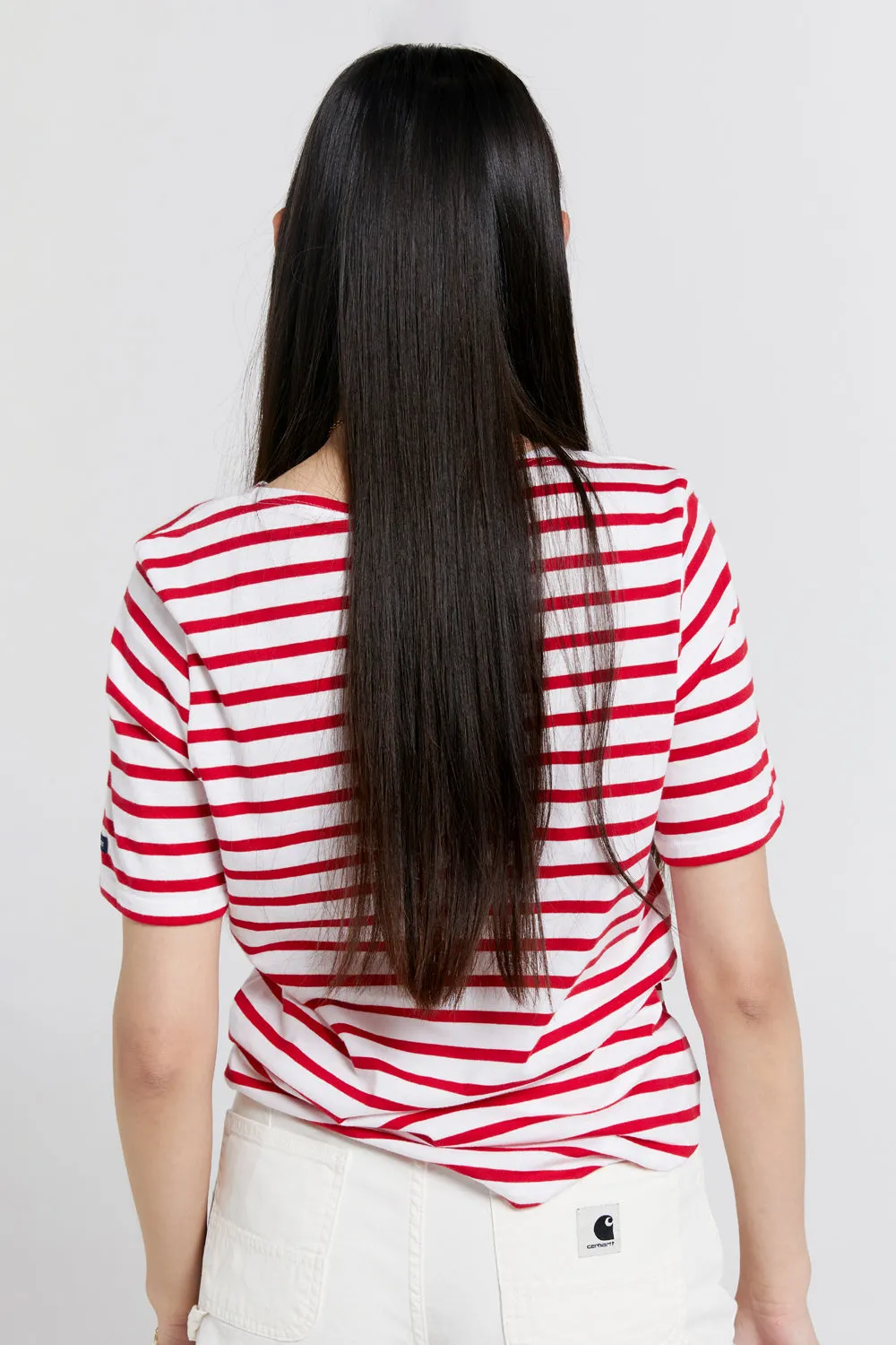 Levant Moderne Short Sleeve Striped Sailor Shirt Neige/Tulipe sold by Karen Walker product image thumbnail 2