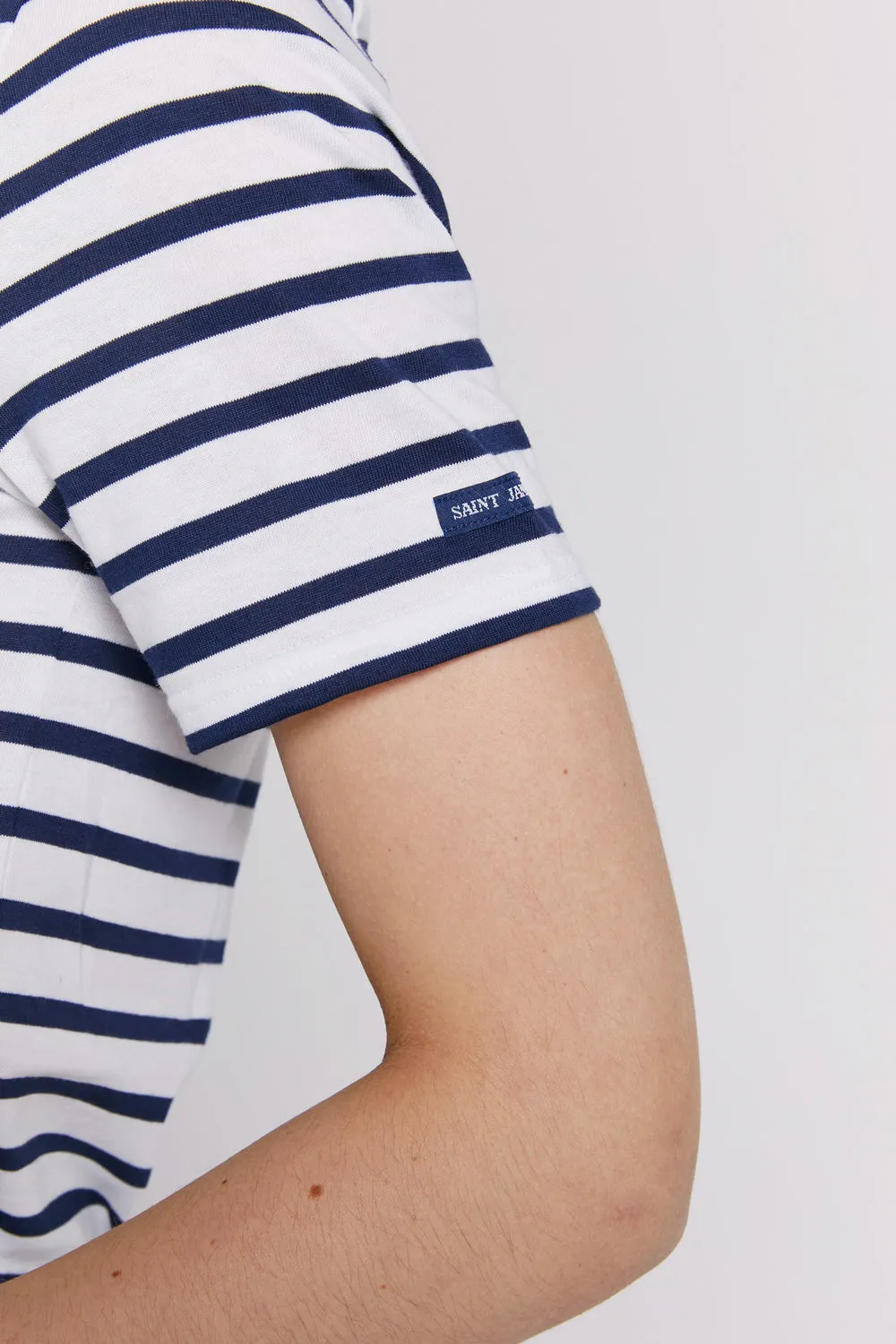 Levant Moderne Short Sleeve Striped Sailor Shirt Neige/Marine sold by Karen Walker product image thumbnail 2