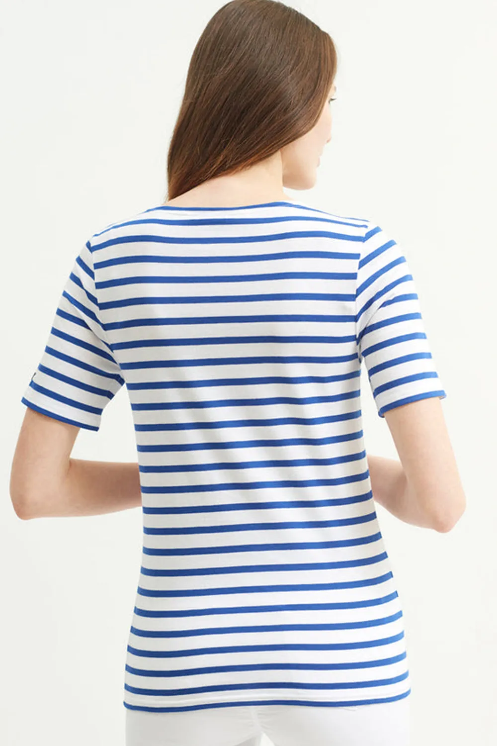 Levant Moderne Short Sleeve Striped Sailor Shirt Neige/Gitane sold by Karen Walker product image thumbnail 2