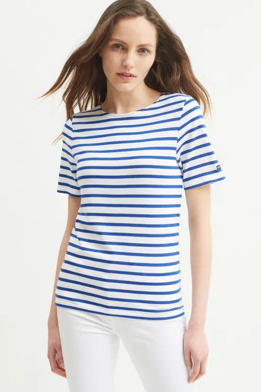 Levant Moderne Short Sleeve Striped Sailor Shirt Neige/Gitane sold by Karen Walker