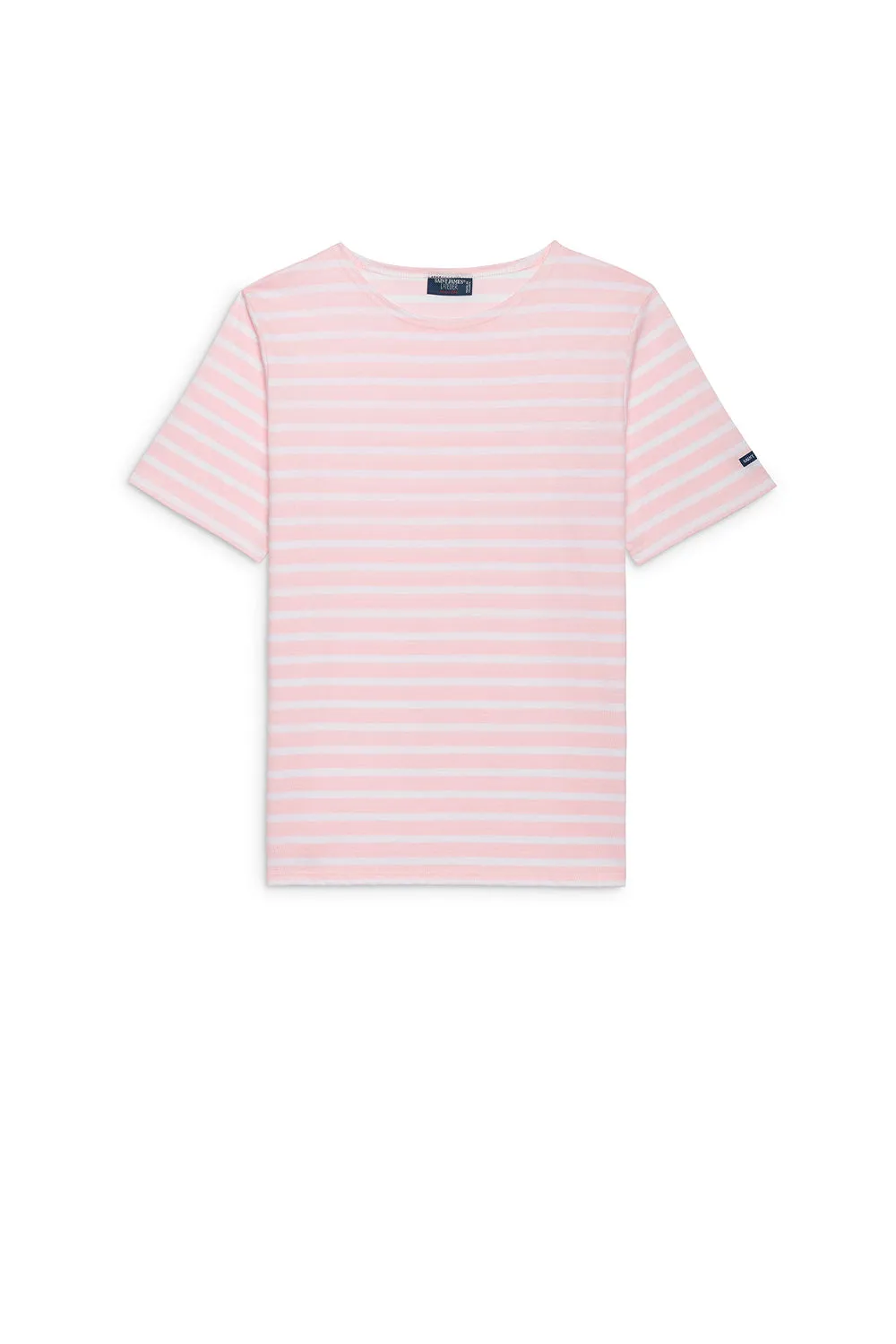 Levant Moderne Short Sleeve Striped Sailor Shirt Rose Doux/Neige sold by Karen Walker