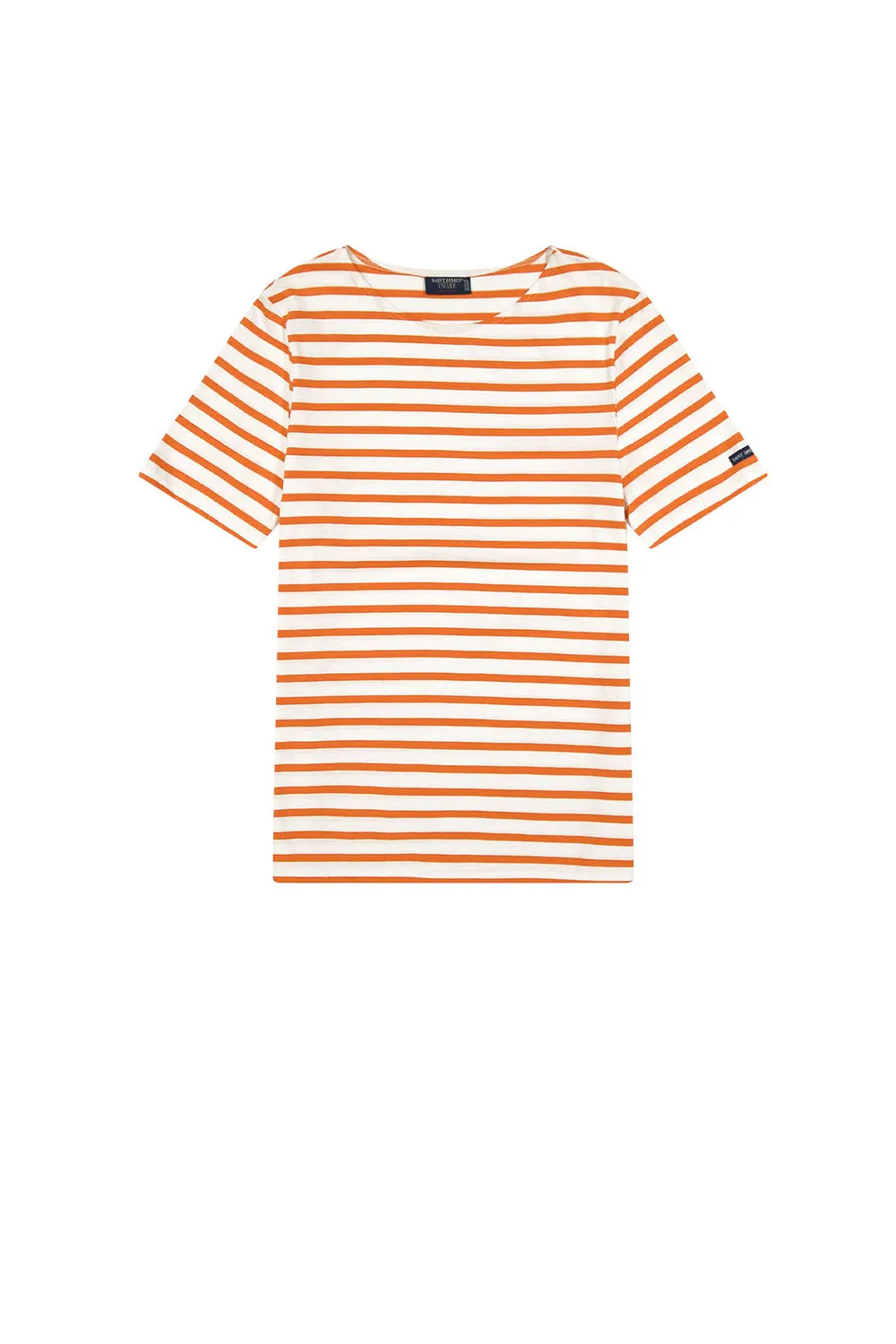 Levant Moderne Short Sleeve Striped Sailor Shirt Neige/Orange Fluo sold by Karen Walker product image thumbnail 2