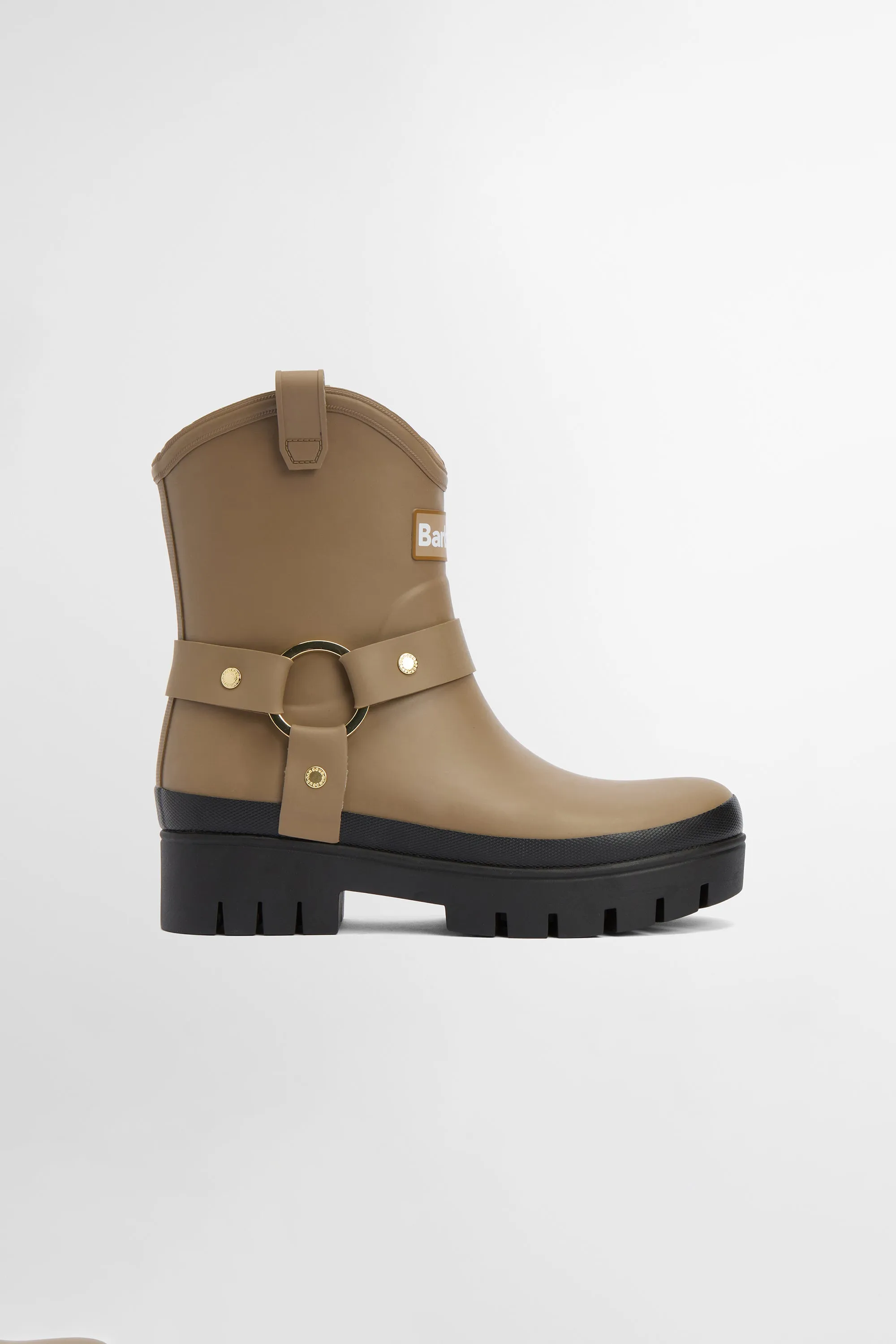 Elley Harness Welly Military Brown sold by Karen Walker
