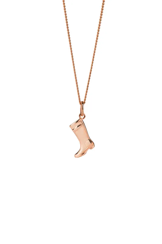 Gumboot Necklace Rose Gold sold by Karen Walker