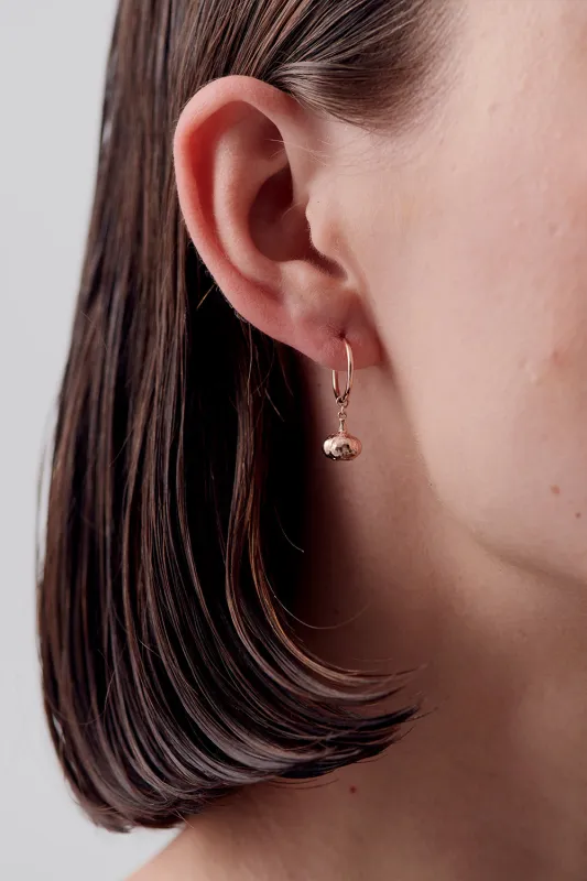 Garlic Earrings Rose Gold sold by Karen Walker