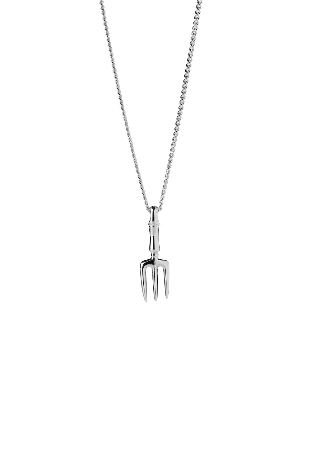Garden Fork Necklace Silver sold by Karen Walker