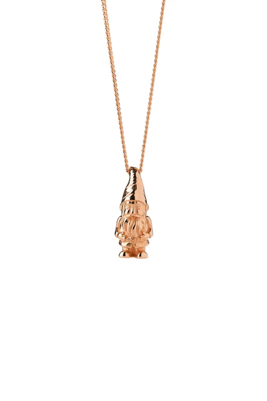 Mr Gnome Necklace Rose Gold sold by Karen Walker