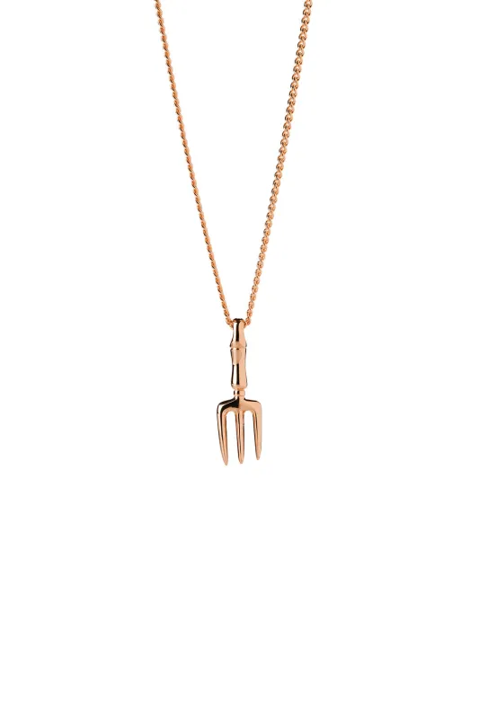 Garden Fork Necklace Rose Gold sold by Karen Walker