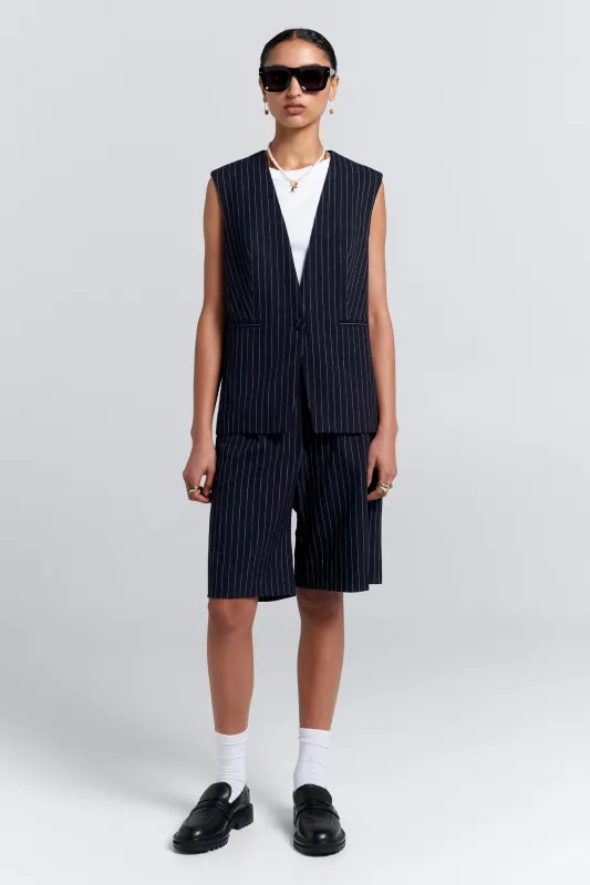 Ivy Waistcoat Navy sold by Karen Walker