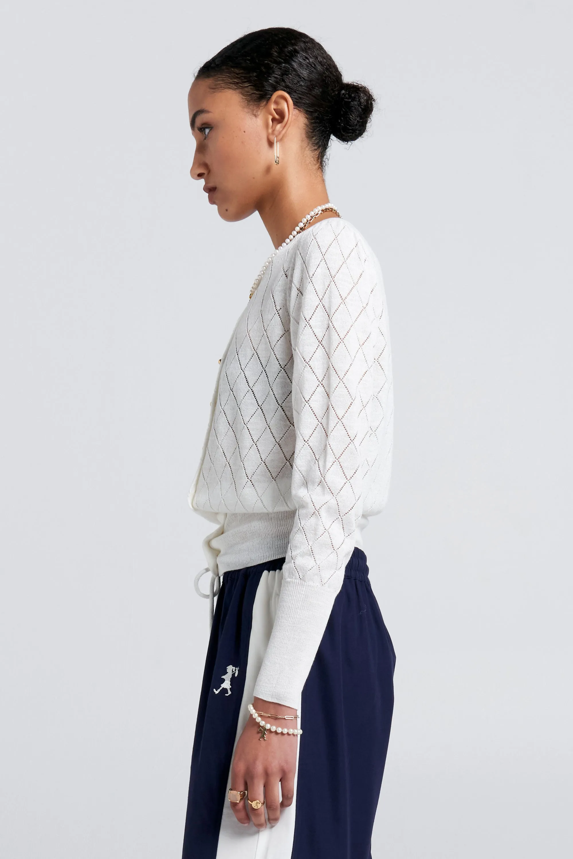 Pearl Lace Cardigan Off-White sold by Karen Walker product image thumbnail 2
