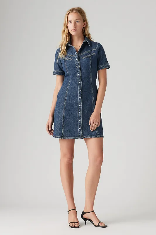Rinoa Denim Dress Sledge Sister sold by Karen Walker
