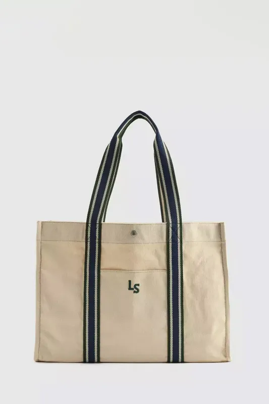 Hollis XL Tote-All Bag Ecru Neutral made by Levi's