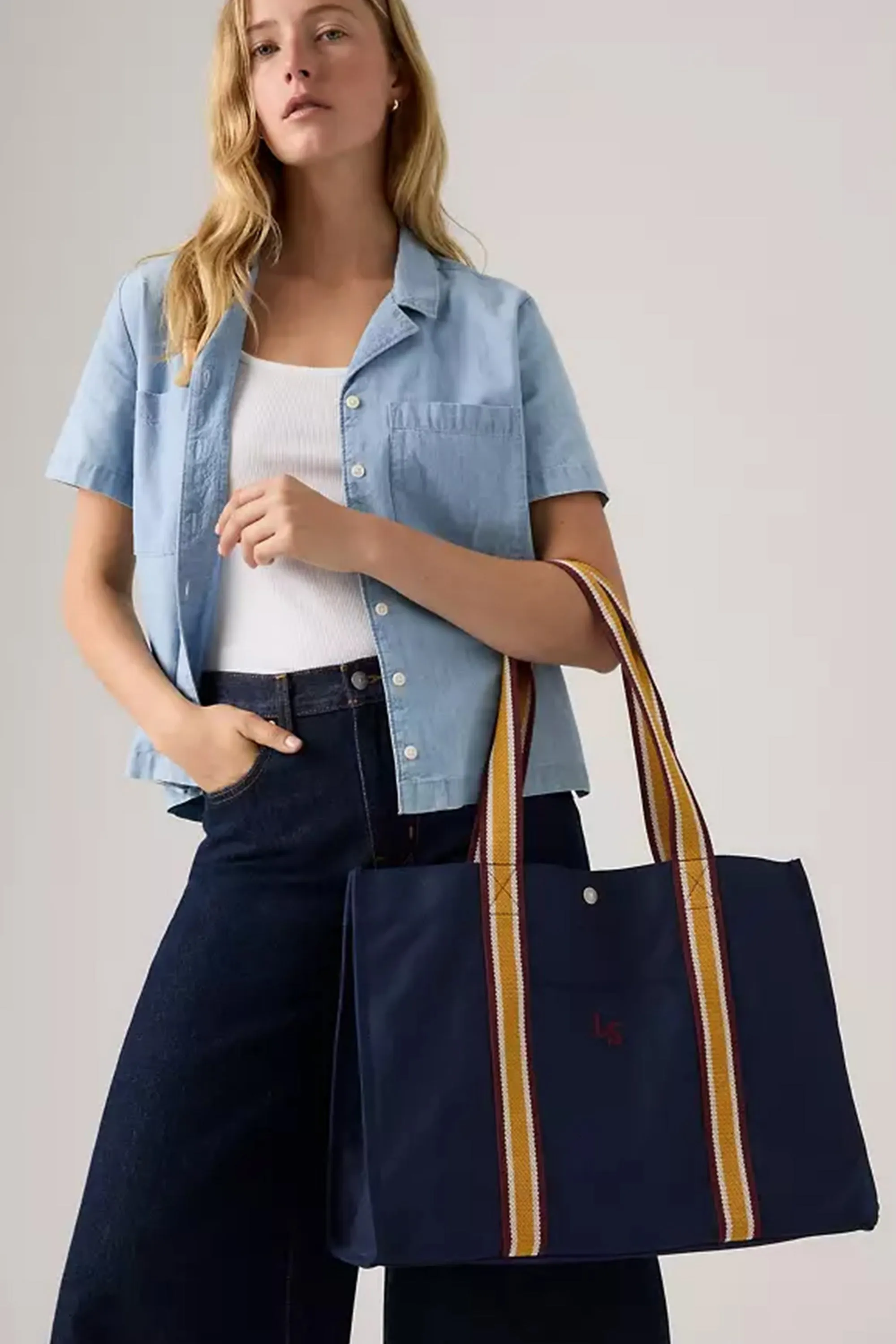 Hollis XL Tote-All Bag Dark Sapphire - Blue sold by Karen Walker