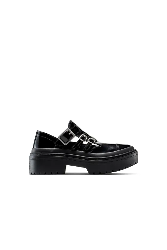 Chuck Taylor Lugged Heel Mary Jane Platform Black/Black/Egret sold by Karen Walker