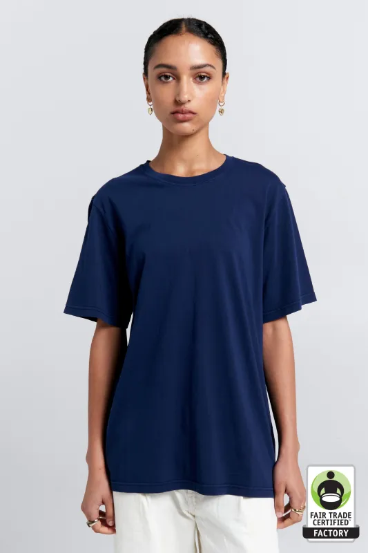 Classic Organic Cotton T-Shirt Navy sold by Karen Walker