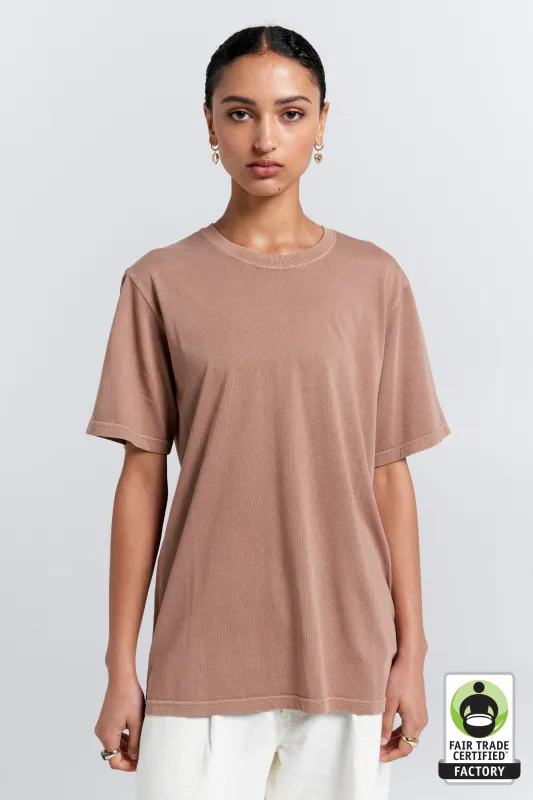 Classic Organic Cotton T-Shirt Taupe sold by Karen Walker