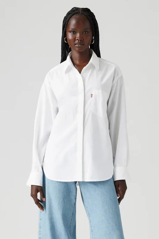 Harlie Boyfriend Shirt Bright White sold by Karen Walker