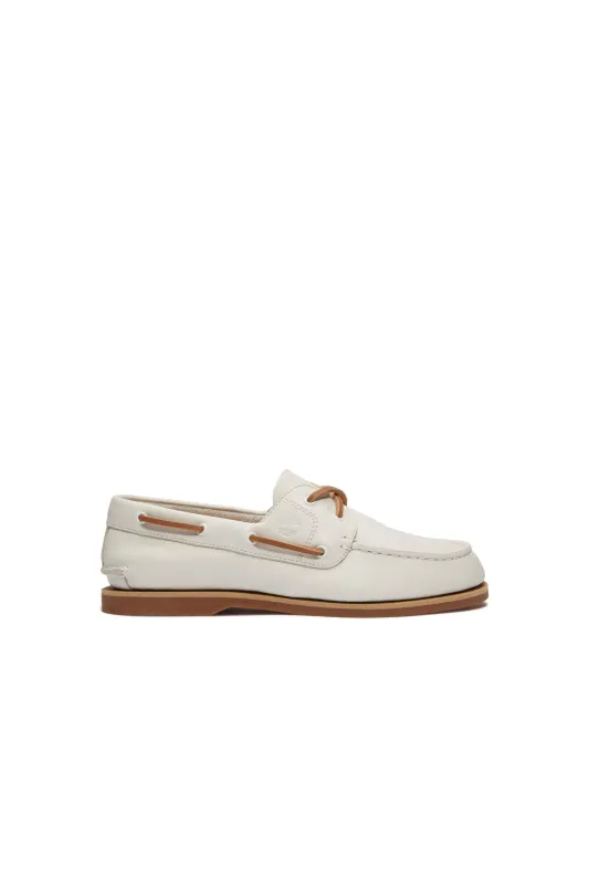 Classic 2-Eye Boat Shoe ETD Natural sold by Karen Walker