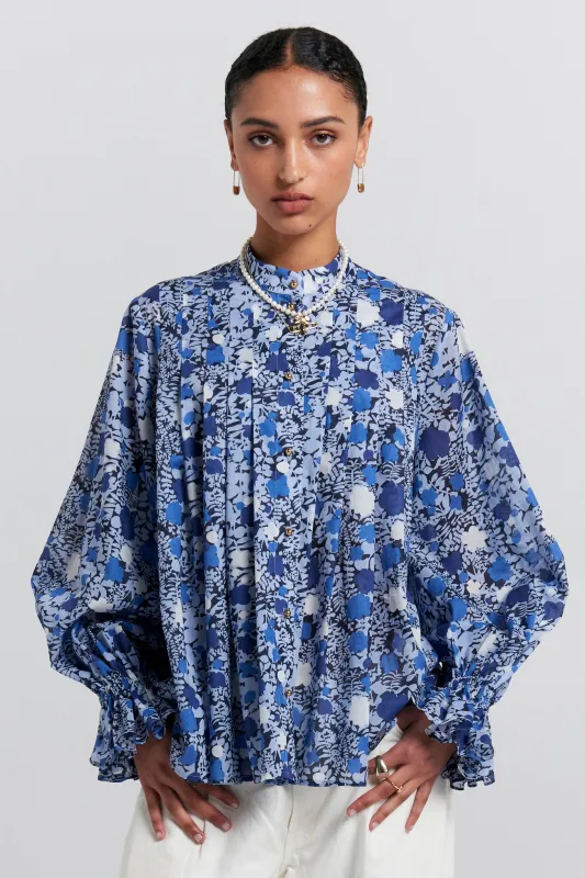 Furrow Shirt Blue Multi sold by Karen Walker