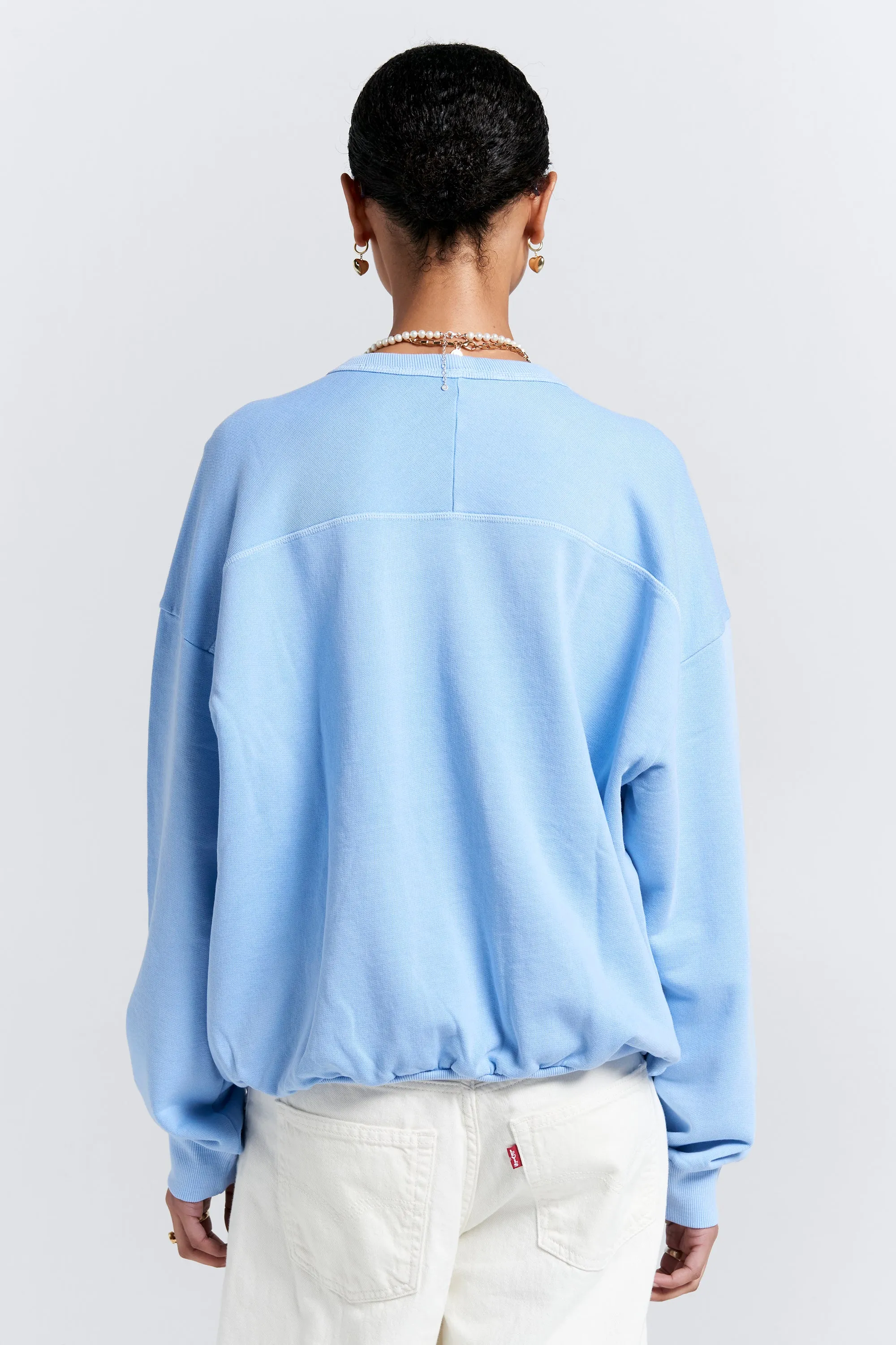 Runaway College Organic Cotton Crewneck Sweatshirt Blue sold by Karen Walker product image thumbnail 3