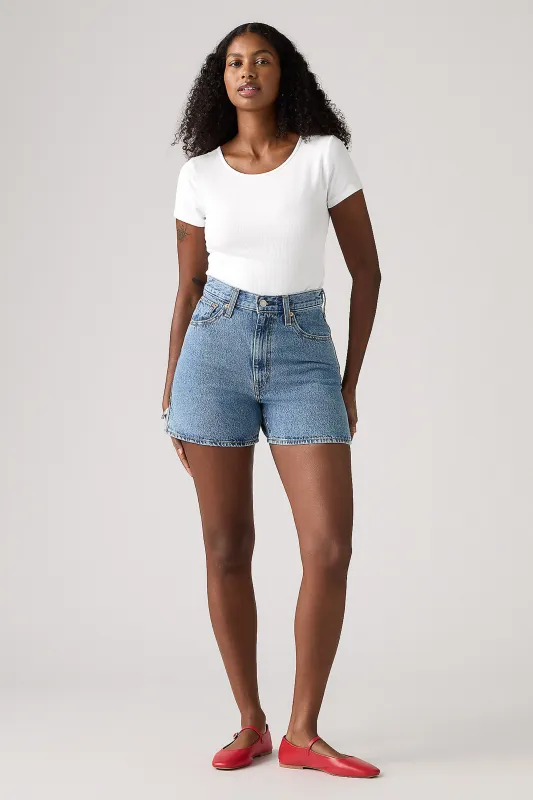 Cinch Mid-Thigh Shorts Twisted Stone Medium Wash sold by Karen Walker