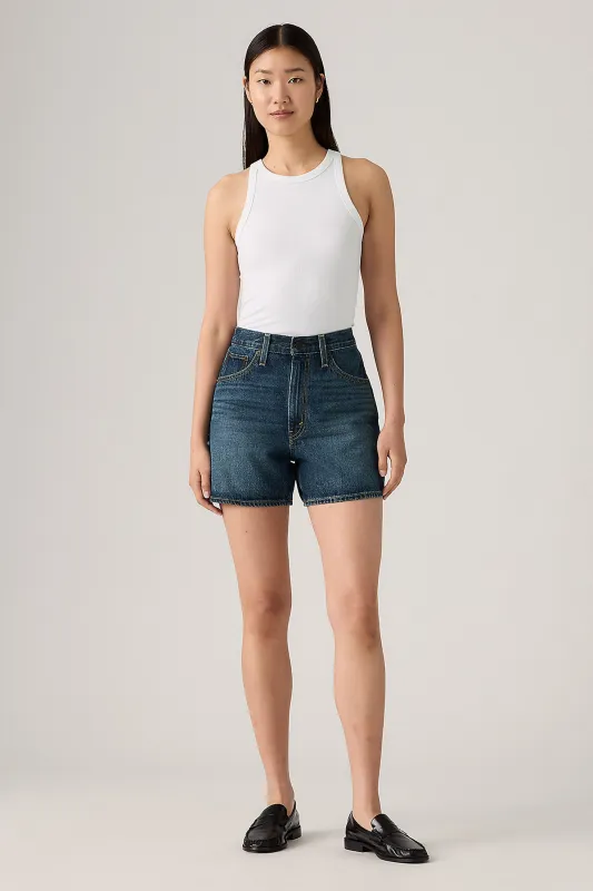 Cinch Mid-Thigh Shorts Cookie Crunch Dark Wash sold by Karen Walker