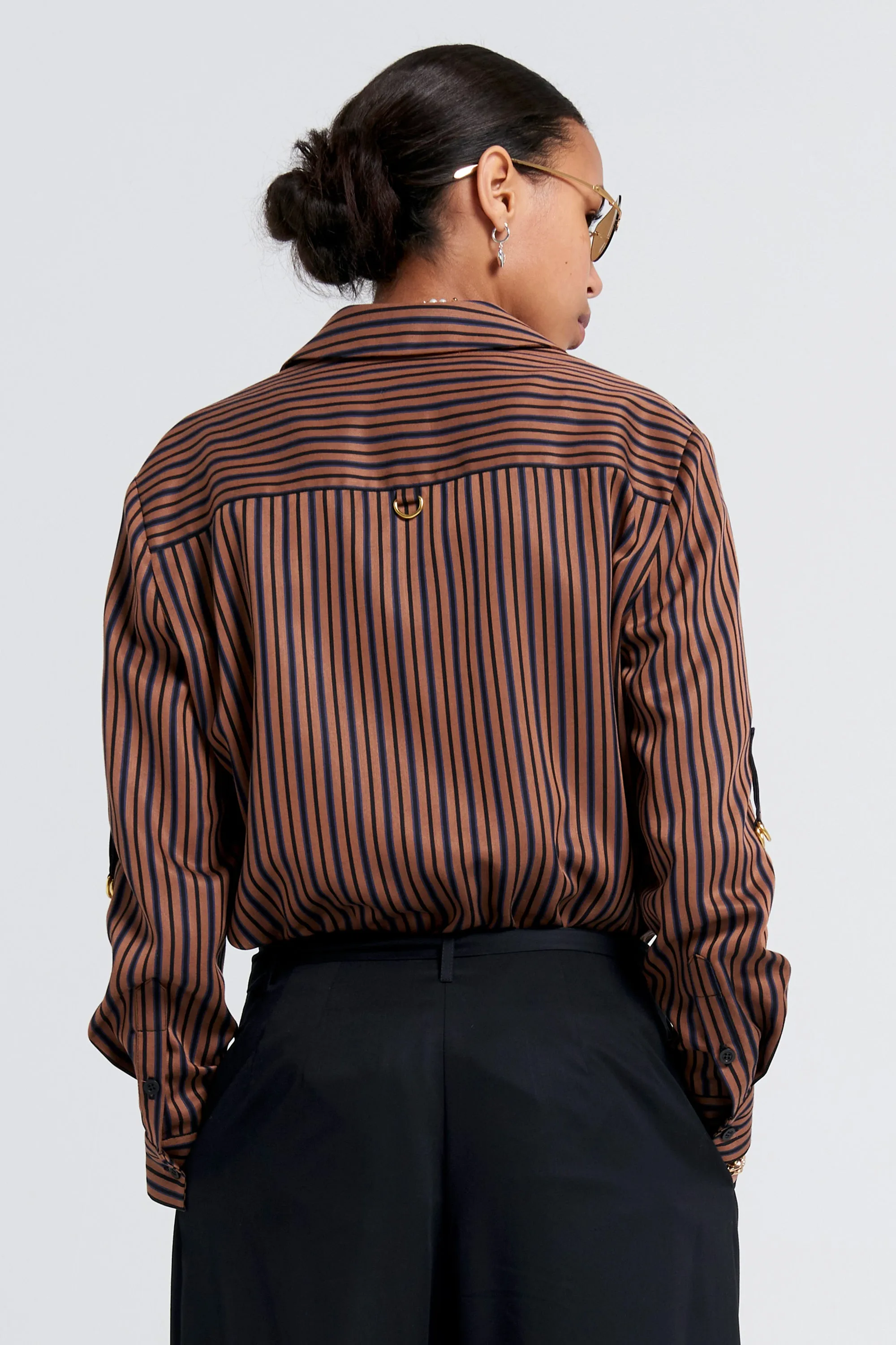Avenue Shirt Brown Multi Stripe sold by Karen Walker product image thumbnail 3
