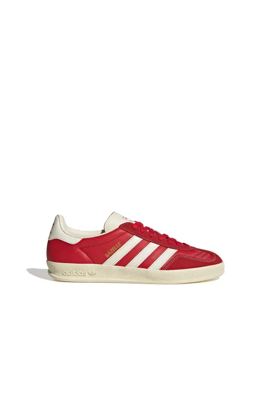 Gazelle Indoor Shoes Better Scarlet/Cream White/Gold Metallic sold by Karen Walker