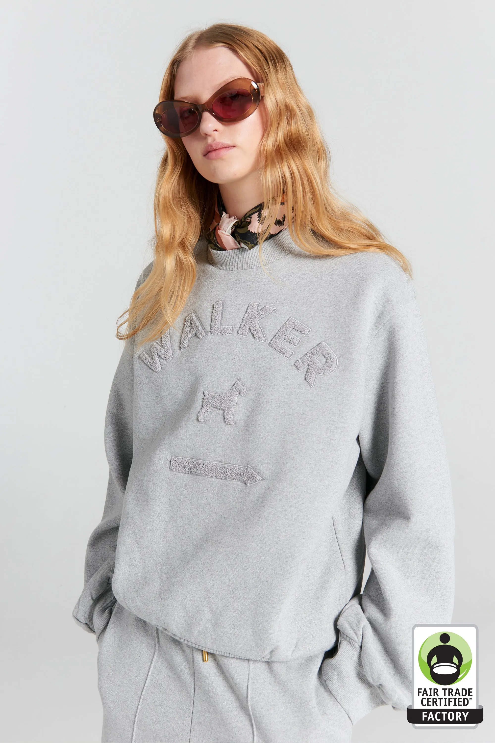 Walker Crewneck Sweatshirt Grey Marle sold by Karen Walker