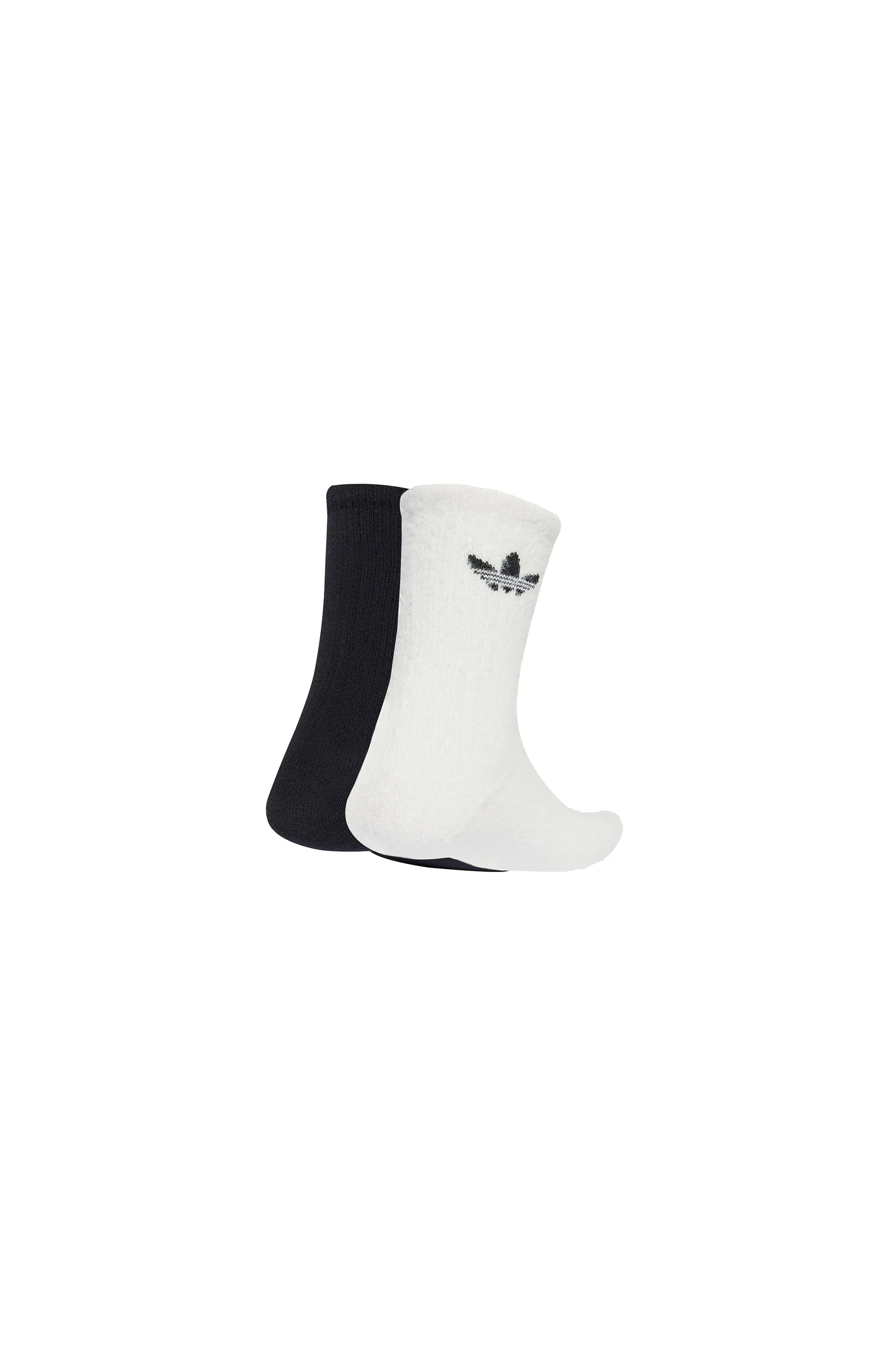 Fluffy Crew Socks 2 Pairs Off White/Black sold by Karen Walker product image thumbnail 2