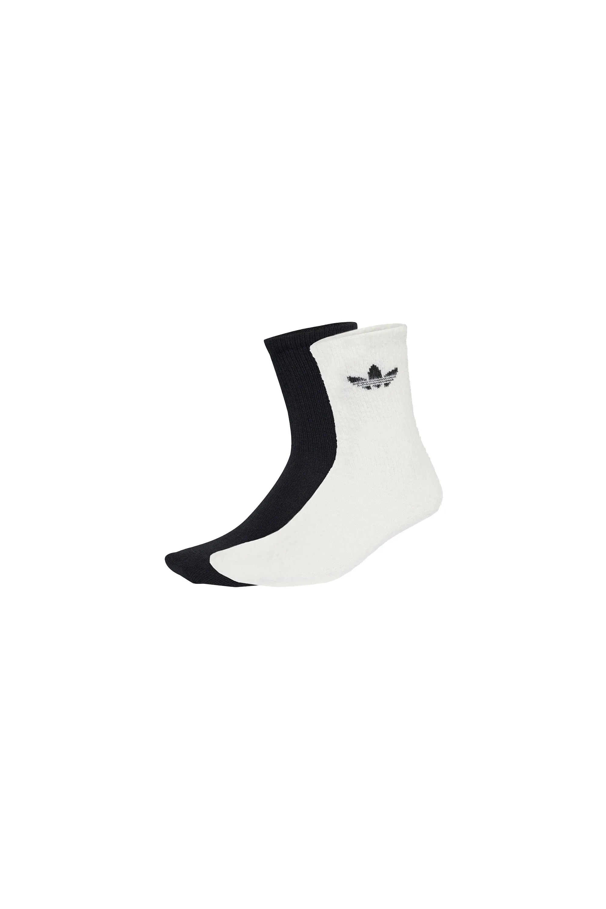 Fluffy Crew Socks 2 Pairs Off White/Black sold by Karen Walker