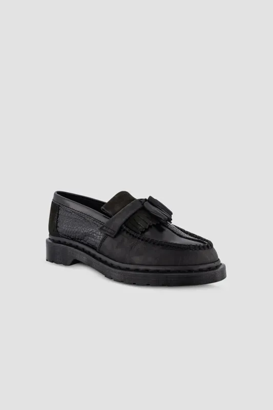 Adrian Tassel Loafer Black made by Karen Walker
