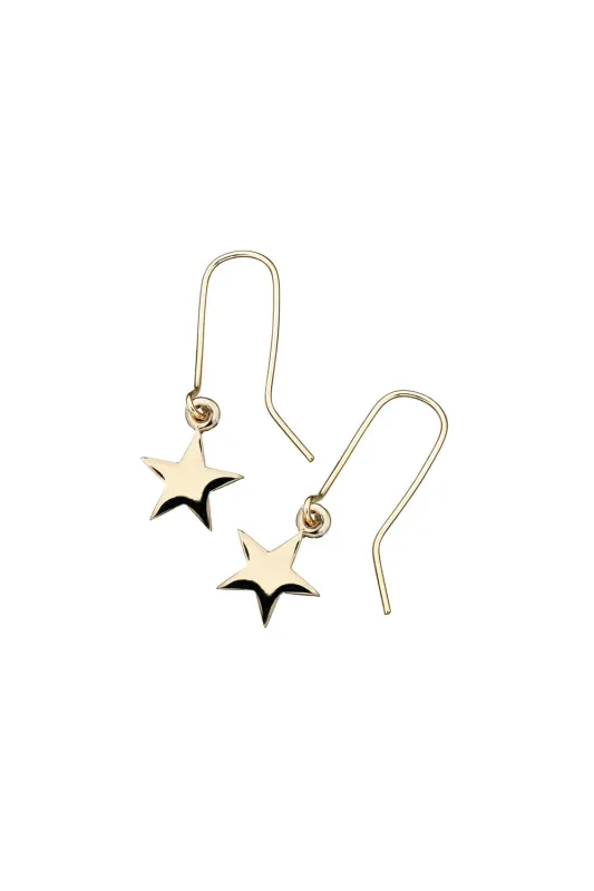 Star Earrings Gold-Plated sold by Karen Walker