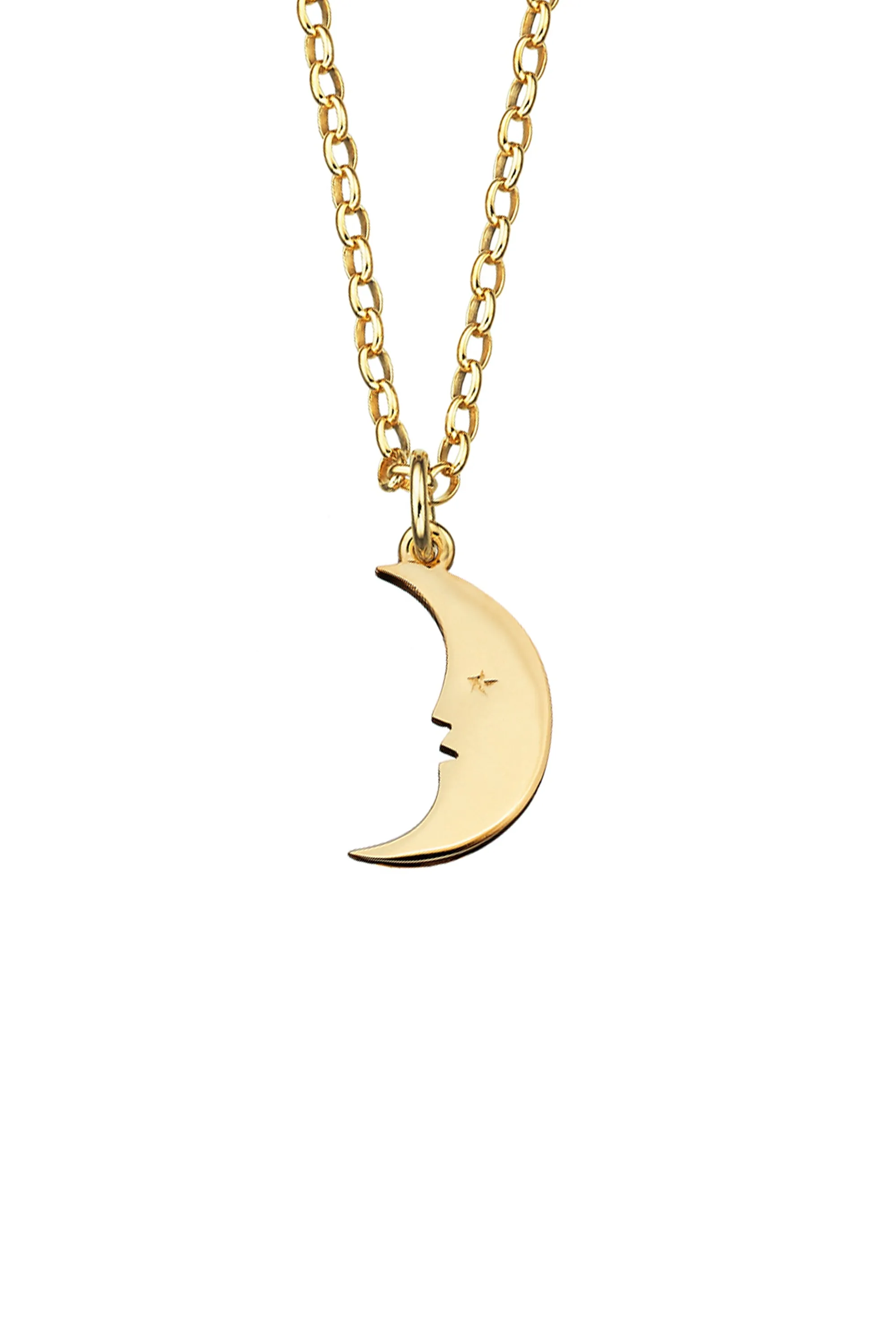 Moon Necklace Gold sold by Karen Walker