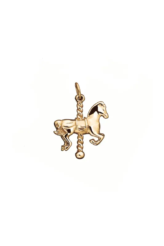 Carousel Horse Charm Gold sold by Karen Walker