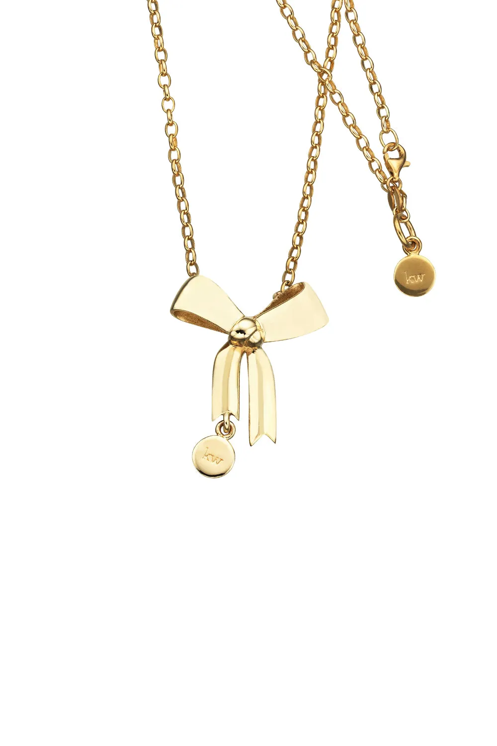 Bow Necklace Gold-Plated sold by Karen Walker