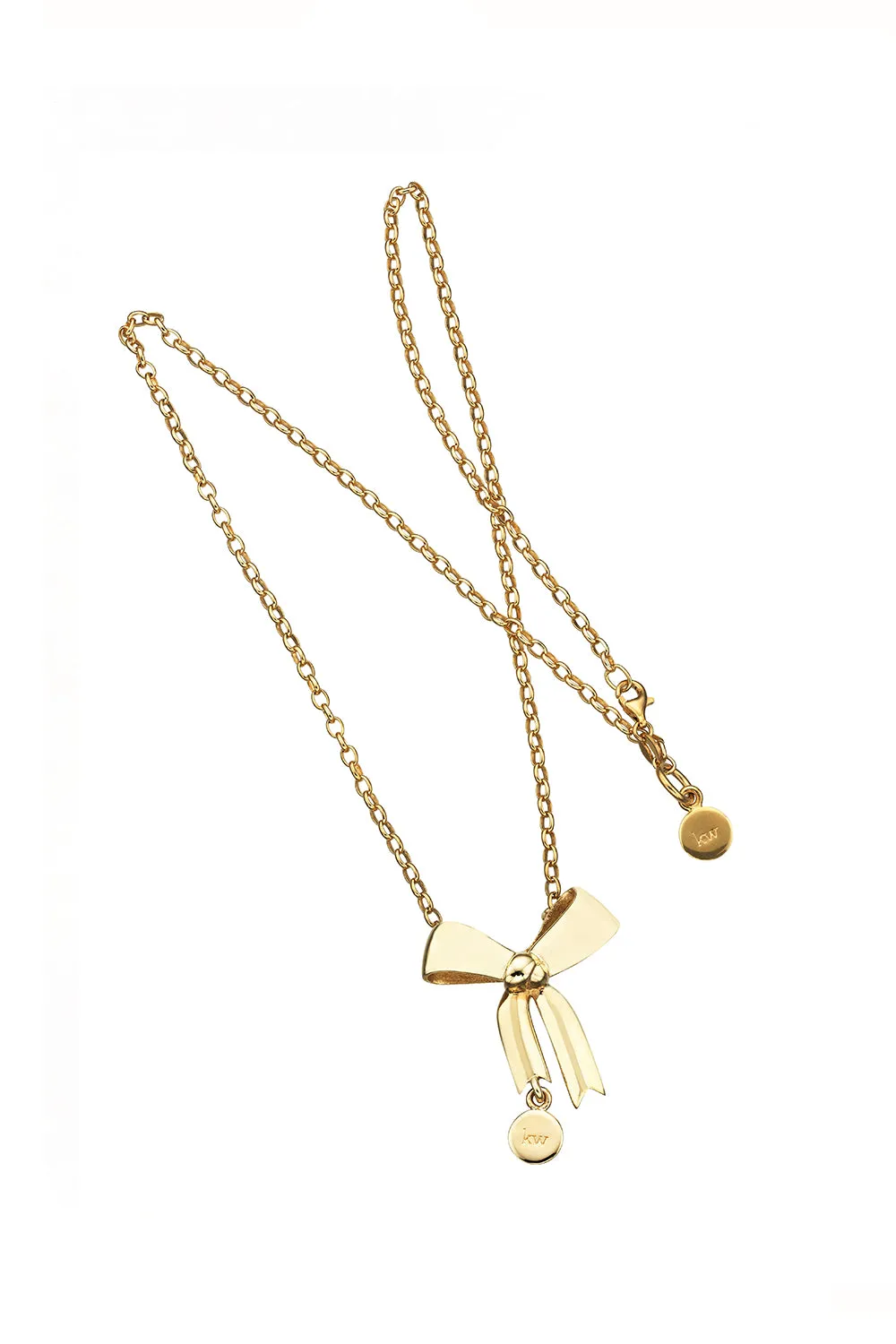 Bow Necklace Gold-Plated sold by Karen Walker product image thumbnail 2