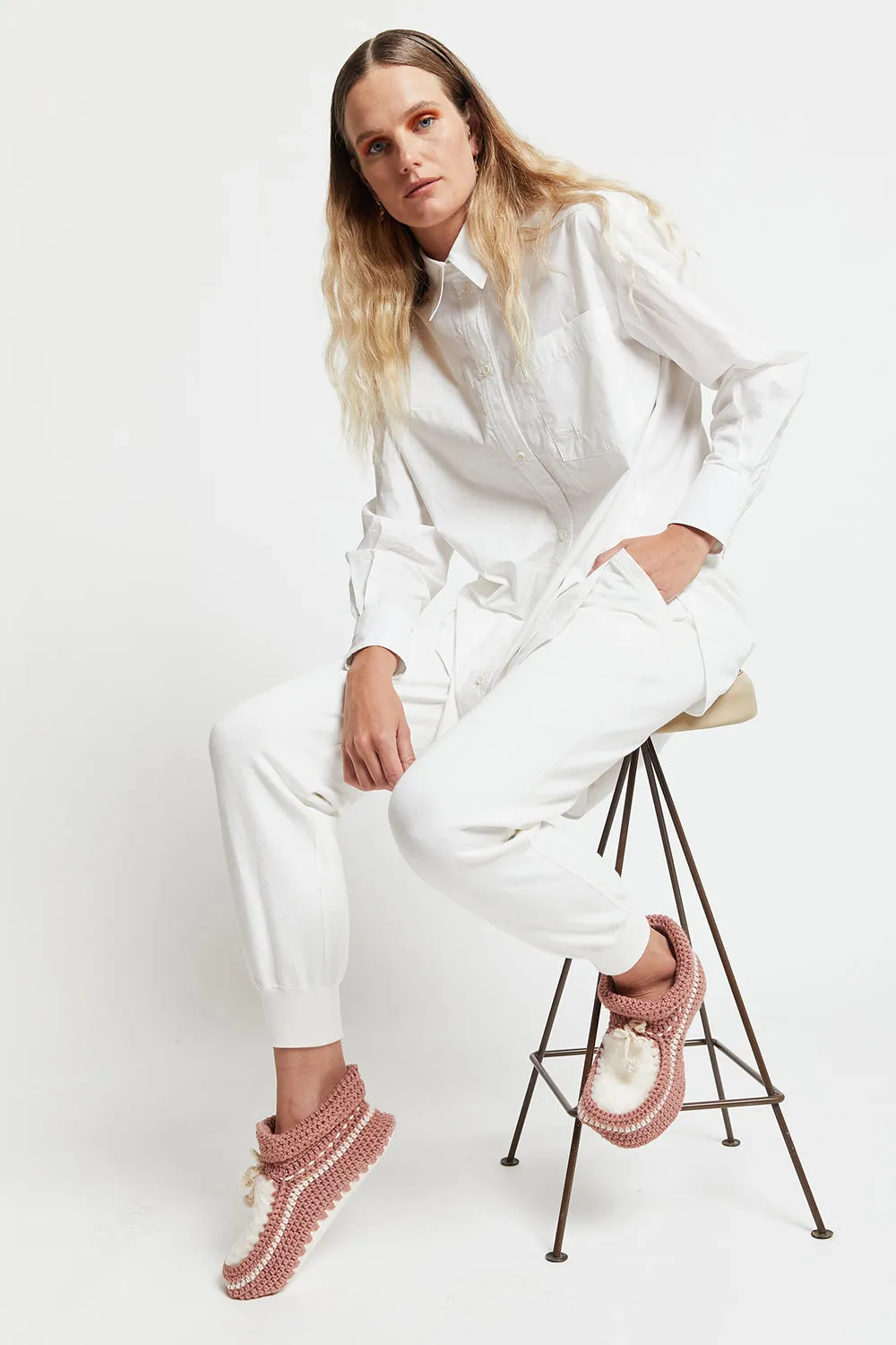 Crochet Slipper Rose Pink sold by Karen Walker product image thumbnail 2